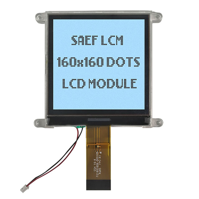 Monochrome Graphic display160X160 LCD Module with backlight 